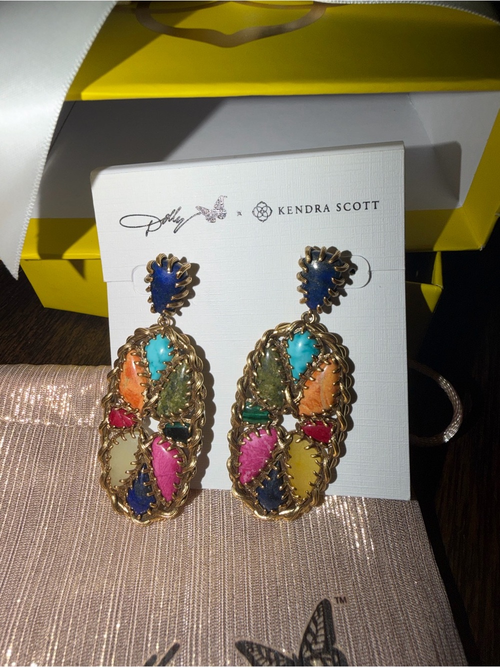 Dolly Parton Kendra Scott earrings